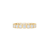 Asscher Bezel Eternity Band