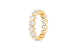 Oval Bezel Eternity Band
