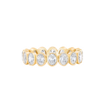 Oval Bezel Eternity Band