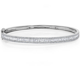 Castlefield diamond bangle Thick