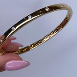Inlay Diamond Bangle