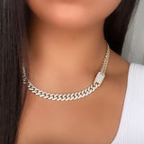 Diamond Alexandra Cuban Necklace