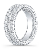 Baguette and Round Diamond Band