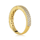 Diamond Three Row Men's Band