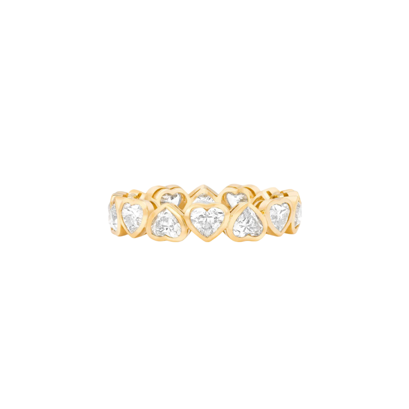 Heart Bezel Eternity Band