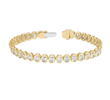 Oval Lab Diamond Victoria Bezel Tennis Bracelet