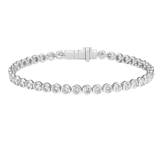 Diamond Victoria Bezel Tennis Bracelet