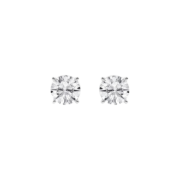 2.00 Carat Diamond Solitaire Earrings