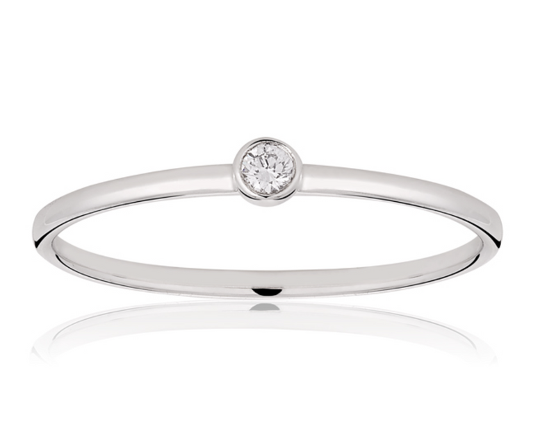 Single Round Diamond Ring – Diamond Queen Toronto