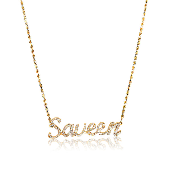 Personalized Diamond Letter Necklace
